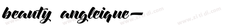 beauty angleique字体转换